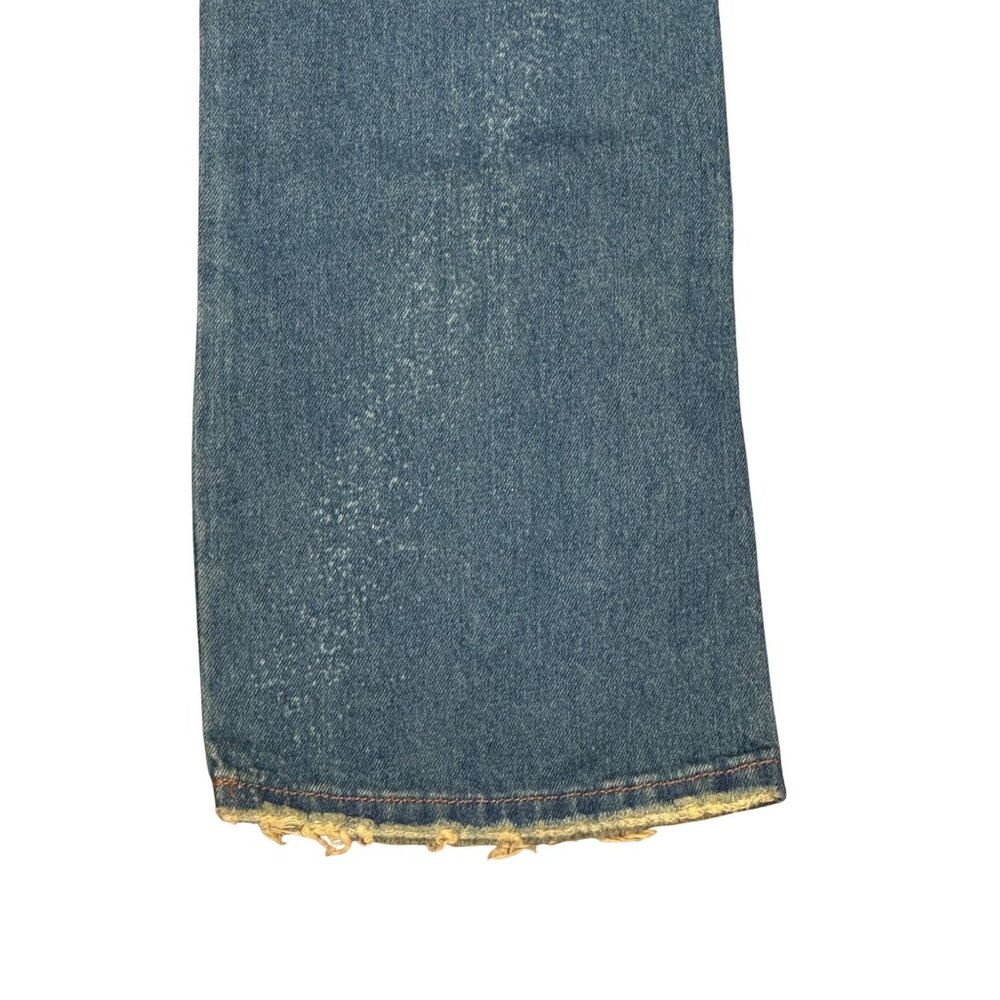 Fancy Collection Bootcut Womens Jeans Size 12 Blue Denim Western Embroidered Des - Picture 7 of 9